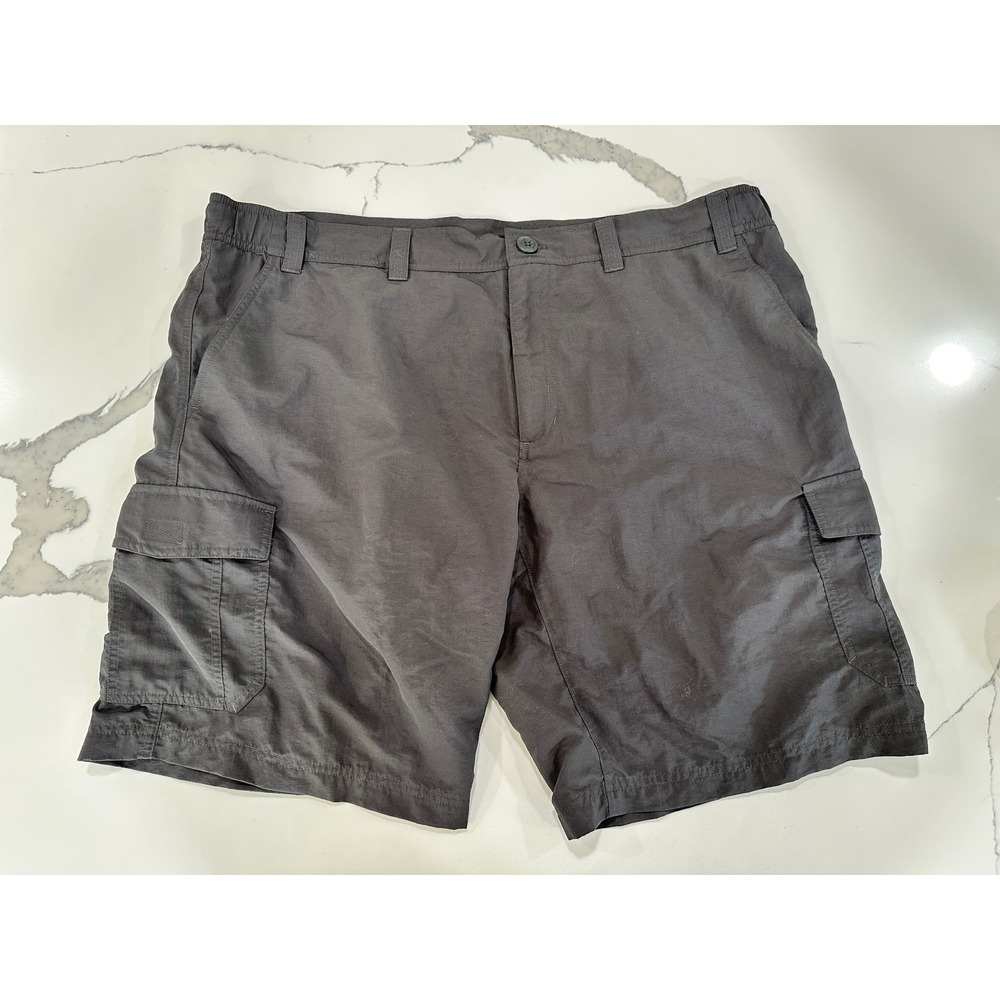 Eddie Bauer 2XL Mens Gray Cargo Shorts Outdoor Hiking Casual